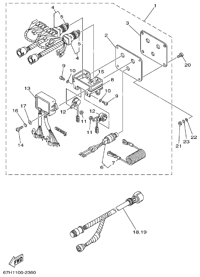 Yamaha A1 SWITCH. PANEL 3 parts diagram
